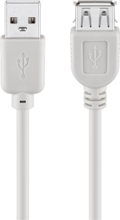 USB 2.0 höghastighetsförlängningskabel,grå
