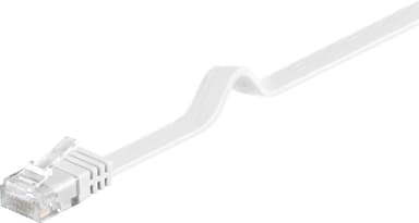 Goobay CAT 6 platt patchkabel, U/UTP, vit