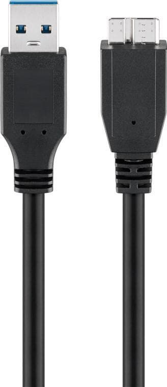 USB 3.0 SuperSpeed-kabel, svart