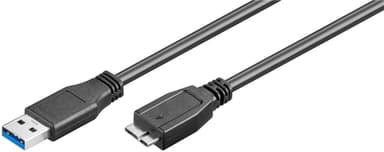 USB 3.0 SuperSpeed-kabel, svart