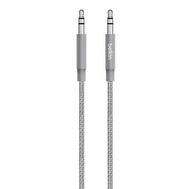 MIXIT Metallic 3.5mm AUX Cable, Space Grey (1,2m)