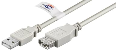 Goobay USB 2.0 höghastighetsförlängningskabel med USB-certifikat