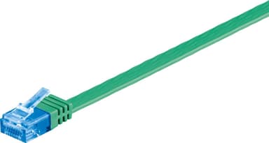 Goobay CAT 6A platt patchkabel, U/UTP, grön