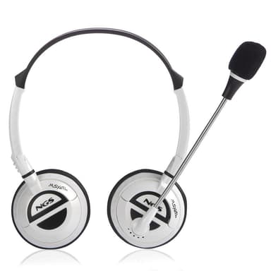 Headset MSX6PRO USB w/vol control mic. Silver