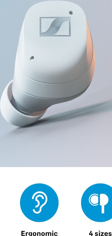 Sennheiser Momentum 3 true wireless in-ear hörlurar (vit)