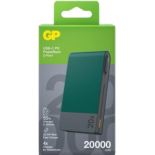 GP M2 powerbank 20000mAh (grön)