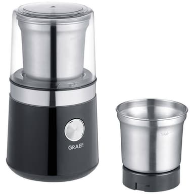 Graef CM 102 CM102EU Kaffekvarn Svart, Rostfritt stål