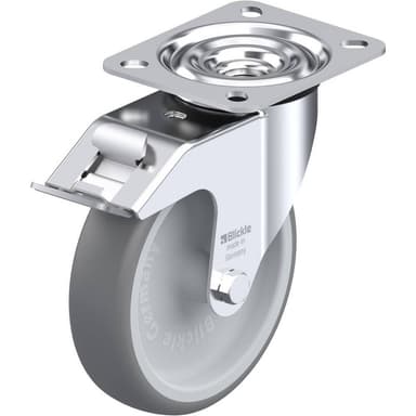 Blickle 605592 Apparat-länkhjul, Ø 125 mm med fixering