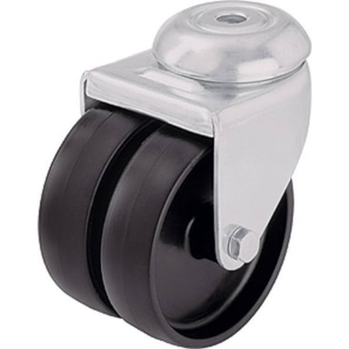 Roulette Double Blickle 75 Mm - Capacité 100 Kg, Polyamide, Pour Chariot, Meuble (réf. 106732) - 6