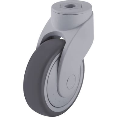 Blickle 743102 125 mm design-plast-länkhjul WAVE