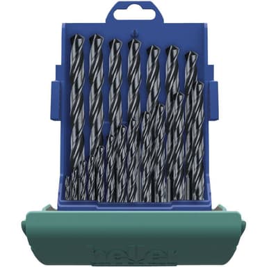 Heller 17737 5 HSS Metall-spiralborrset 19 delar