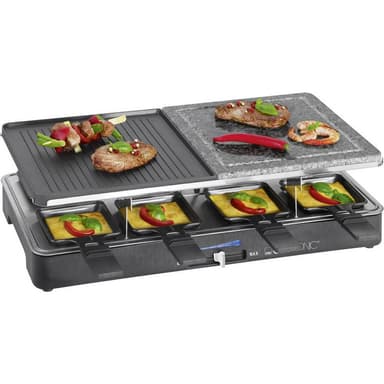 Clatronic RG 3518 Raclette 8 pannor Svart