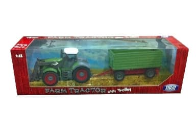 TechToys Traktor med släpvagn