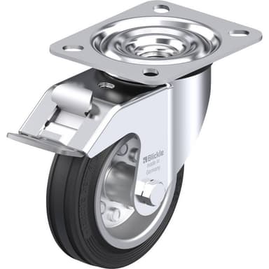 Blickle 281402 Stålplåt-länkhjul, Ø 100 mm med fixering