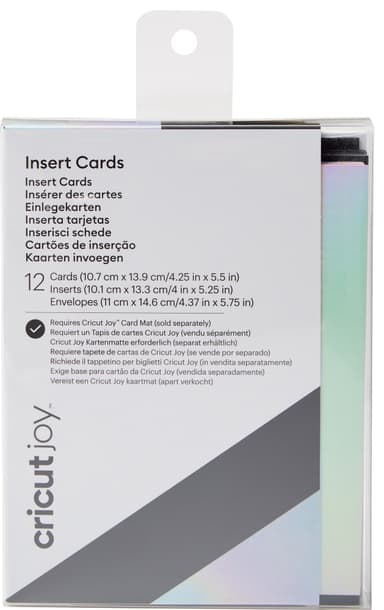 Cricut Joy A2 Black/Holo instickskort (12-pack )