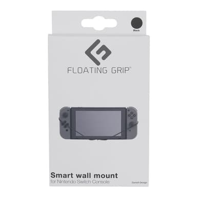 FLOATING GRIP NINTENDO SWITCH CONSOLE WALL MOUNT (BLACK/GREY