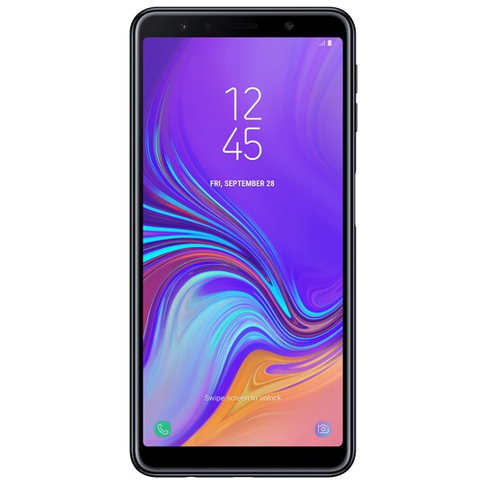Samsung Galaxy A7 2018 smartphone (svart)