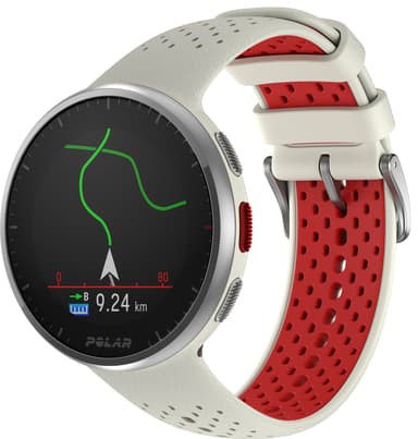 Polar Pacer Pro sportklocka S/L (vit/röd)