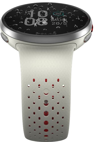 Polar Pacer Pro sportklocka S/L (vit/röd)