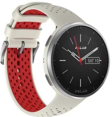 Polar Pacer Pro sportklocka S/L (vit/röd)
