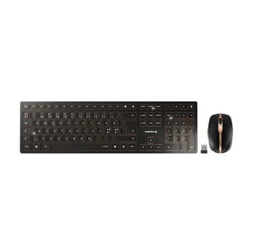 Cherry DW 9100 Slim Wireless Desktop, Black