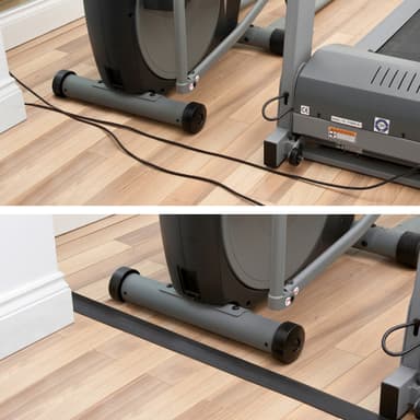 D-LINE Kabelkanal Golv PVC Svart 1.8m