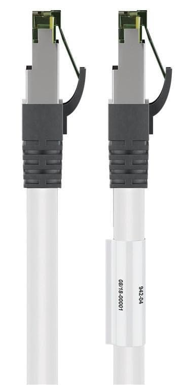 Goobay RJ45 (CAT 6A, 500 MHz) patchkabel med CAT 8.1 S/FTP rå kabel, v