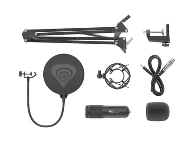 Genesis Gaming Microphone Radium 300 Black, Wired