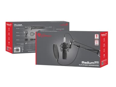 Genesis Gaming Microphone Radium 300 Black, Wired