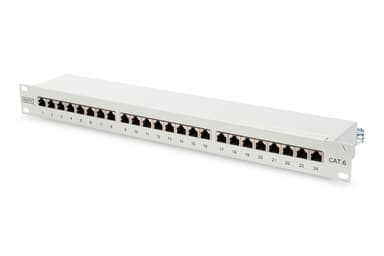 Digitus Patch Panel DN-91624S Vit, 48,2 x 4,4 x 10,9 cm, Kategori: CAT