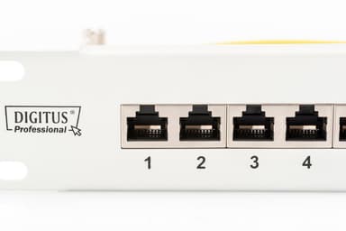 Digitus Patch Panel DN-91624S Vit, 48,2 x 4,4 x 10,9 cm, Kategori: CAT