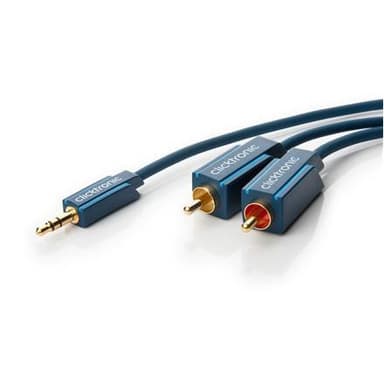 Clicktronic MP3-adapterkabel 70468 3,5 mm hane (3-polig, stereo), 2 RC