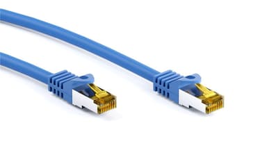 Goobay RJ45 patchkabel S/FTP (PiMF), 500 MHz, med CAT 7 råkabel, blå,