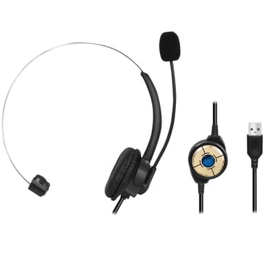 PC-headset Mono med mikrofon USB-A