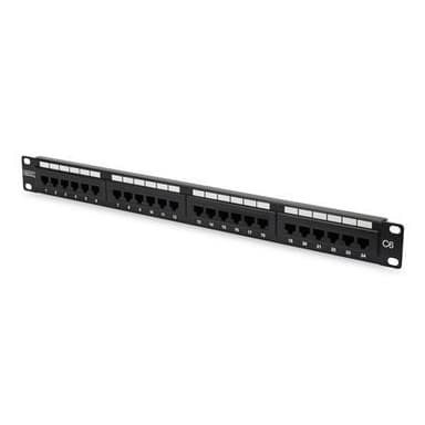 Digitus Patch Panel DN-91624U Svart, 48,2 x 4,4 x 10,9 cm, Kategori: C