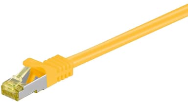Goobay RJ45 patchkabel S/FTP (PiMF), 500 MHz, med CAT 7 råkabel, gul,
