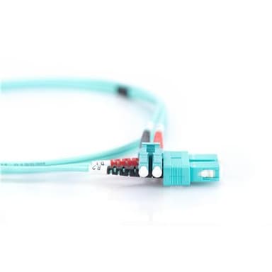 Digitus FO patchkabel, duplex, LC till SC MM OM3 50/125 µ, 1 m