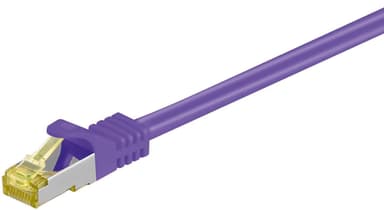 Goobay RJ45 patchkabel S/FTP (PiMF), 500 MHz, med CAT 7 råkabel, viole
