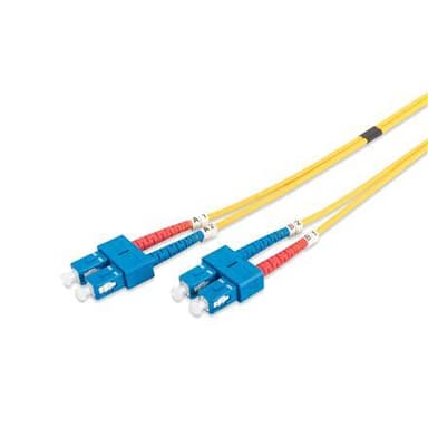 Digitus FO patchkabel, duplex, SC till LC SM OS2 09/125 µ, 2 m