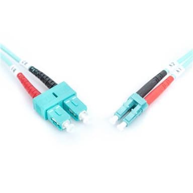 Digitus FO patchkabel, duplex, LC till SC MM OM3 50/125 µ, 1 m