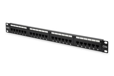 Digitus Patch Panel DN-91524U Svart, 48,2 x 4,4 x 10,9 cm, Kategori: C