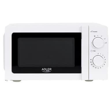 Adler Mikrovågsugn AD 6205 Fristående, 700 W, Vit, 5, Avfrostning, 20