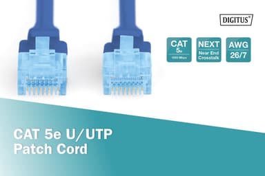 Digitus Patch-sladd U-UTP, PVC AWG 26/7, 2 m