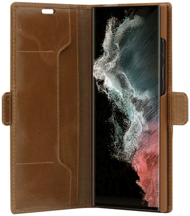 Dbramante Copenhagen Samsung Galaxy S22 Ultra fodral (brun)