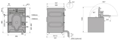 Cylinda Professionell Tvättmaskin PT7140S (6kg)