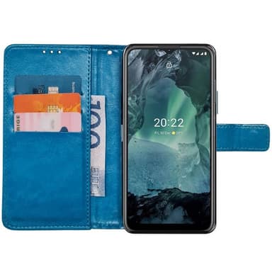 Mobilplånbok 3-kort Nokia G11 - Ljusblå