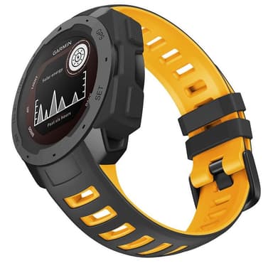 Twin Sport Armband Garmin Instinct 2 - Svart/gul
