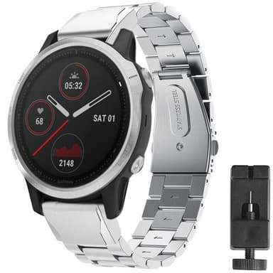 Armband rostfritt stål Garmin Fenix 7S - Silver