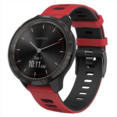 Twin Sport Armband Garmin Vivomove 3 - Röd/svart