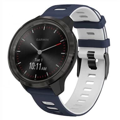Twin Sport Armband Garmin Vivomove 3 - Blå/vit